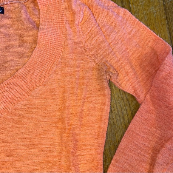 Coral Peach Express Lightweight Sweater Size XS - Picture 4 of 5